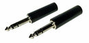 1/4" Stereo Audio Plug (2-Pack)