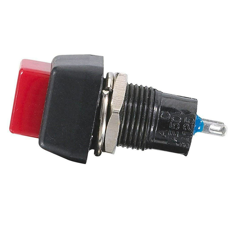 RadioShack 250VAC 2P SPST OFF-(ON) Rectangular Push Button Switch, 1A