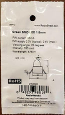RadioShack 1.8mm TOP View LED, SMD (Green)