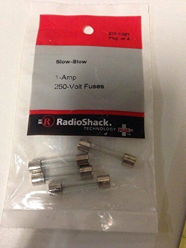 RadioShack 1.0A 250V 1-1/4x1/4-Inch Slow Blow Fuse (4-Pack)