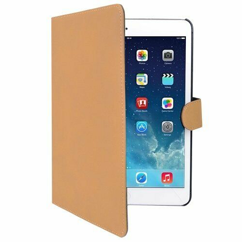 SlickBlue Luxury Leatherette Smart Case for Apple iPad mini (Light Brown)