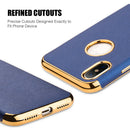 APPLE IPHONE X / XS - LUXMO LUXURY SAFFIANO TPU CASE