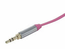 Monoprice 3.5mm Flat Audio Cable 10ft, Pink