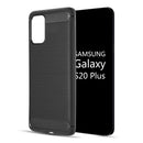 SAMSUNG GALAXY S20 PLUS CARBON TEXTURIZED TPU CASE SILKEE FINISH BLACK