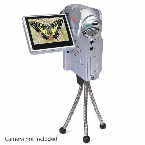5" Compact Mini Portable Tripod For Digital Cameras & Camcorders - Silver/Black