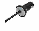 RadioShack 5V/1.2A CLA w/ 6-Foot Fixed Micro USB Car Charger (Black)