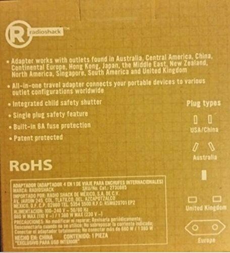 RadioShack 4-in-1 International Travel Adapter