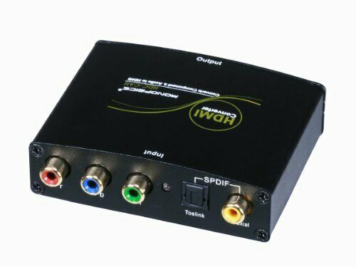Monoprice 105971 Component YPbPr and S/PDIF Digital Coaxial/Optical Toslink A...