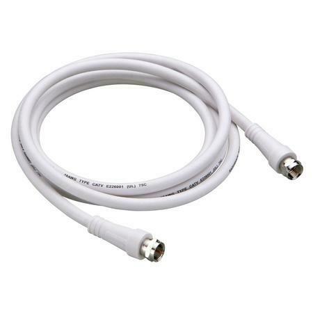 RadioShack 6' RG-6 Coaxial Cable - White