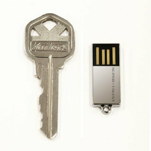 Super Talent Pico-C 8 GB USB 2.0 Flash Drive STU8GPCS (Silver)