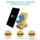 UNIVERSAL STATIONERY ORGANIZER W/10W FAST CHARGE WIRELESS CHARGER-LIGHTWOOD TRIM