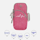 SimplyASP Tech Universal Sports Armband Canvas Pouch w/ Secured Zipper