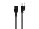 Monoprice Power Cord - NEMA 5-15P to IEC 60320 C13, 18AWG Black, 8ft
