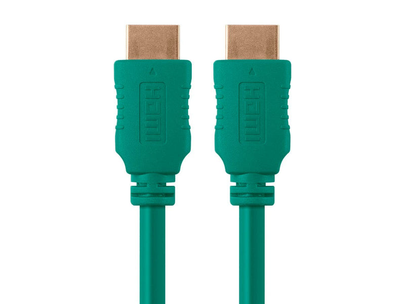 Monoprice Select Series High Speed HDMI Cable - 4K@24Hz 10.2Gbps 28AWG 3ft Green