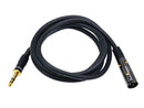 Monoprice 6ft  XLR Male to 1/4in TRS Male Cable 16AWG (Gold Plated)