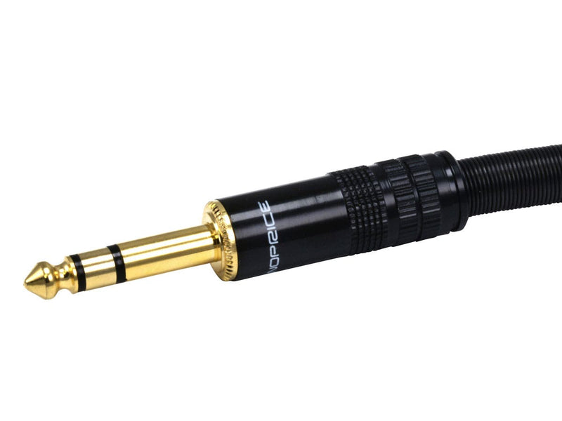 Monoprice 6ft  XLR Male to 1/4in TRS Male Cable 16AWG (Gold Plated)