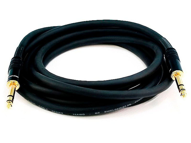 Monoprice 10ft Premier Series 1/4in TRS Male to Male Cable 16AWG (Gold Plated)