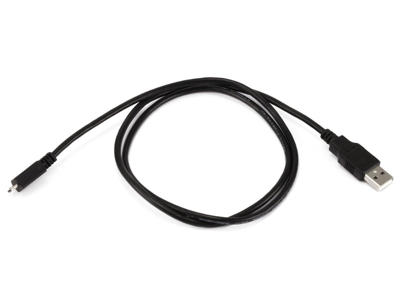 USB-A to Micro B 2.0 Cable - 5-Pin, 28/28AWG, Black, 3ft - SimplyASP Tech