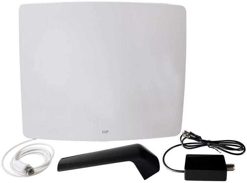 Monoprice Active Curved HD5 HDTV Antenna, 60 Mile Range
