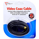 Tri-Quest 5606 Video Coax Cable - 6 Foot - Screw on F Connectors - SimplyASP Tech
