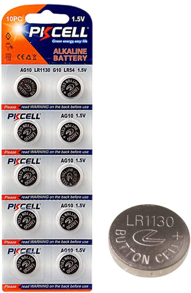 LR1130 L1131 389 390 AG10 Watch Battery Button Cell 10Pcs