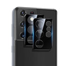 Chrome Metallic Camera Lens Protector For Samsung Galaxy S21 Ultra - Black