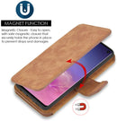 SAMSUNG GALAXY S10 LUXURY COACH 2 SERIES FLIP WALLET CASE -  BROWN