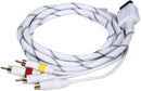 Monoprice AVCable w/Composite YellowRCA/S-Video & StereoAudio Red/White-Wii