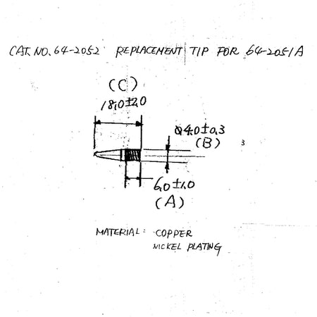 RadioShack Replacement Soldering Tip for Cat. 6402051