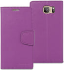 Goospery Sonata Wallet for Samsung Galaxy S7 Case Stand Purple