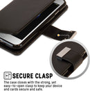 GOOSPERY Rich Wallet Leather Flip Case for iPhone 6 Plus / 7 Plus / 8 Plus - Multi-Card Holder Cover, Black
