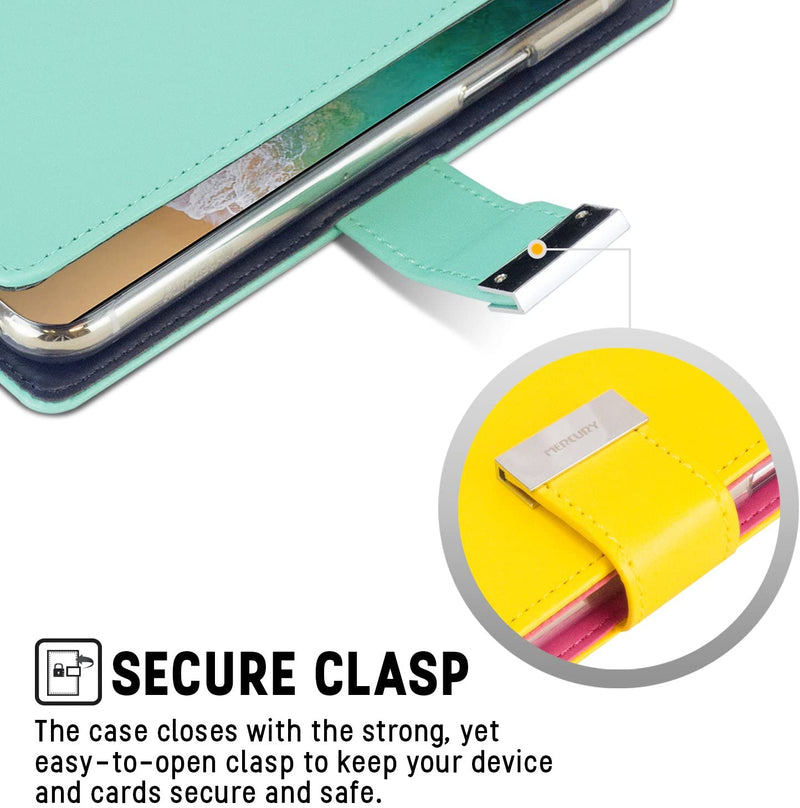 MERCURY Goospery Sonata Mint Green Flip Case Wallet Cover FOR iPhone X/XS