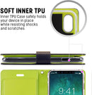 Rich Diary Leather Wallet Case NAVY FOR iPhone X/Xs