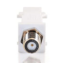 C2G Snap-In F -Type F/F Keystone Insert Module, White