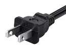 Monoprice PowerCord NonPolarized NEMA1-15P to NonPolarized IEC60320C7 Black 3ft