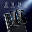 Chrome Metallic Camera Lens Protector For Samsung Galaxy S21 Ultra - Black