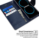 Galaxy S8 Plus MERCURY Goospery Sonata Navy Blue Flip Case Wallet Cover