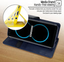 Galaxy S8 Plus MERCURY Goospery Sonata Navy Blue Flip Case Wallet Cover