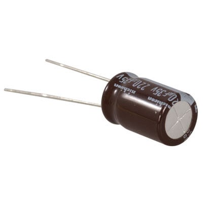 SimplyASP Tech 220 uF 35 Volt Radial Capacitor 5PK