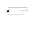 RadioShack Right-Angle Screw-On to Push-On Adapter