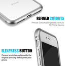 IPHONE SE(2020)/ 8/7 MAGNETIC SNAP CASE W/ TEMPERED GLASS BACK PLATE - GOLD