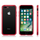 ALUMINUM MAGNETIC SNAP CASE W/TEMPERED GLASS BACKPLATE FOR IPHONE 8/7 PLUS-WHITE