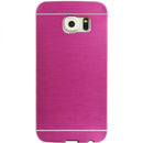 SAMSUNG GALAXY S6 HYBRID CASE BK TPU W BRUSHED STEEL METAL