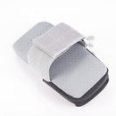 UNIVERSAL SPORTS ARMBAND DURABLE CANVAS MOBILE POUCH WITH SECURED ZIPPER - BLACK