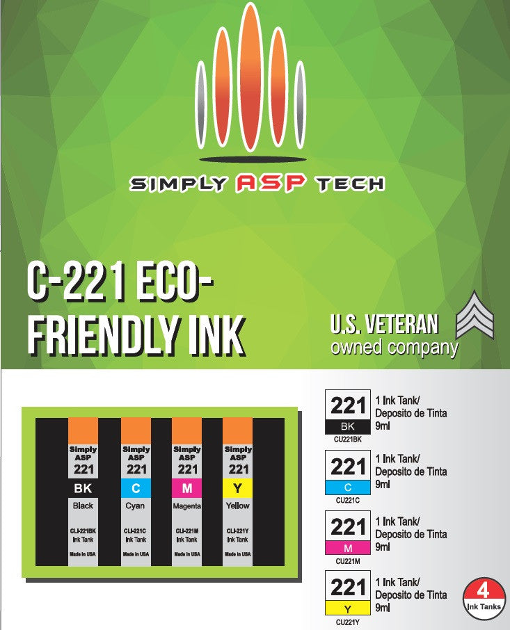 SimplyASP Tech C-221 Eco-Friendly Ink - SimplyASP Tech