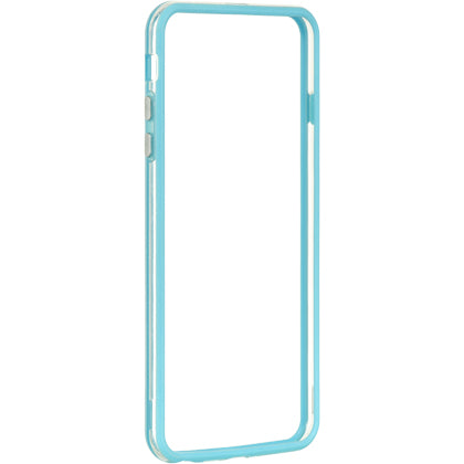 FOR IPHONE 6 / 6S PLUS HARD BUMPER CANDY CASE GREEN TRIM W/ CLEAR PC