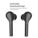 WIRELESS BLUETOOTH 5.0 STEREO TWS EARPHONES WITH CHARGING CASE- BLACK
