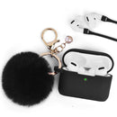 FURBULOUS COLLECTION 3IN1  CASE W FURBALL KEYCHAIN STRAP AIRPODS