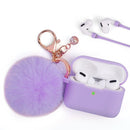 FURBULOUS COLLECTION 3IN1  CASE W FURBALL KEYCHAIN STRAP AIRPODS