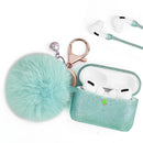 FURBULOUS COLLECTION 3IN1  CASE W FURBALL KEYCHAIN STRAP AIRPODS